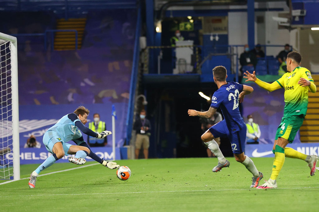Sepanjang babak kedua, Chelsea berkali-kali melancarkan serangan untuk menambah keunggulan mereka tetapi tak satu pun membuahkan hasil, termasuk tembakan Pulisic yang masih bisa ditepis oleh Krul.