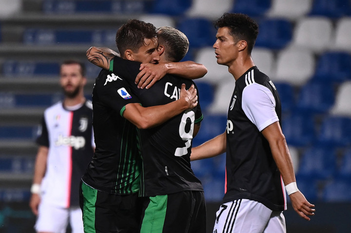 Sassuolo akhirnya mampu mengemas gol balasan pada menit ke-29. Gol berawal saat Muldur menyodorkan operan kepada Caputo, yang menggulirkannya lagi ke jalur pergerakan Filip Djuricic untuk diteruskan dengan sepakan keras ke sudut atas gawang Juve.