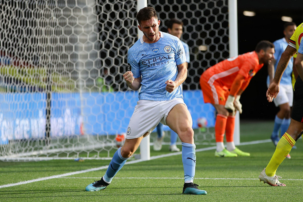 Aymeric Laporte menggenapi kemenangan tim tamu menjadi 4-0 empat menit sebelum laga usai. 