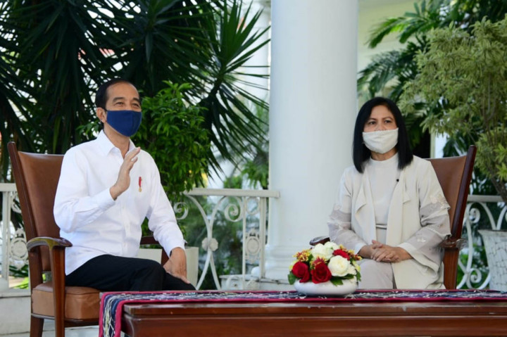 Presiden Joko Widodo dan Ibu Negara Iriana meminta anak-anak Indonesia disiplin menerapkan protokol kesehatan untuk mencegah penularan covid-19 selama masa pandemi.