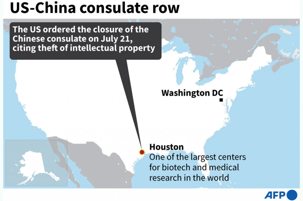 Beijing mengutuk perintah penutupan itu dan mengancam akan melakukan pembalasan. Sebuah sumber mengatakan, Tiongkok sedang mempertimbangkan untuk menutup konsulat AS di Kota Wuhan.