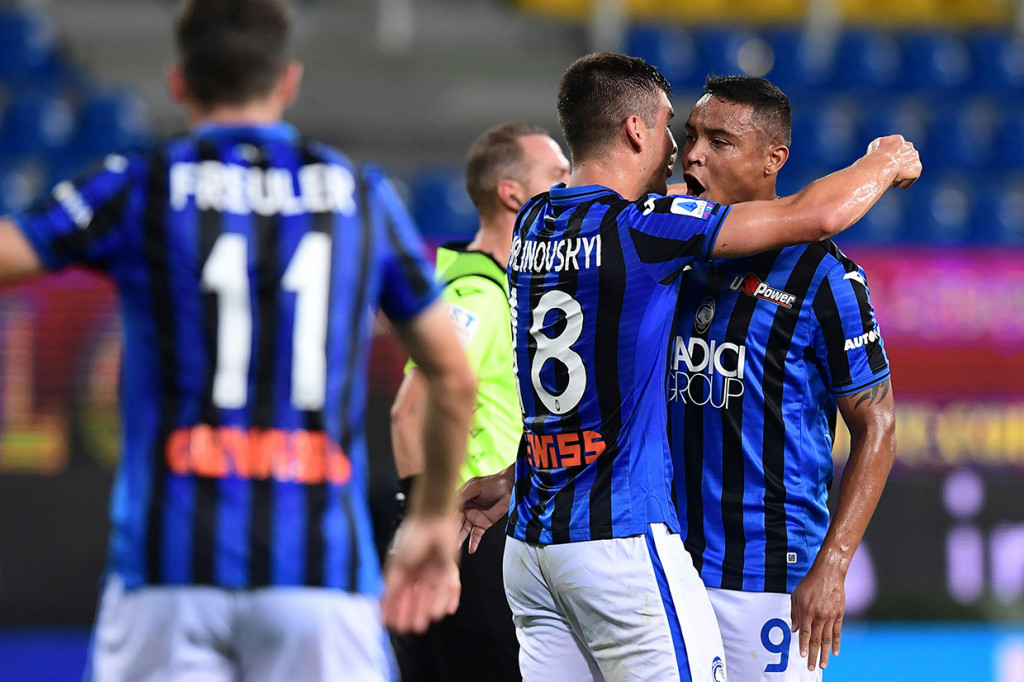Atalanta tampil lebih agresif pada babak kedua. Setelah Duvan Zapata dan Luis Muriel melepaskan tembakan tidak akurat, Ruslan Malinovskiy mengemas gol penyama kedudukan pada menit ke-70 lewat tendangan bebas yang menembus dinding pemain Parma.