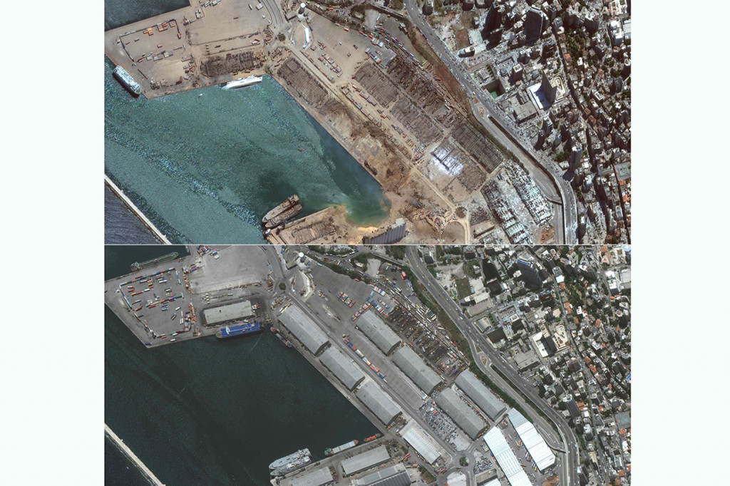 Dahsyatnya ledakan menimbulkan kawah besar yang berdiameter sekitar 124 meter dan juga membuat guncangannya terasa hingga ke Kepulauan Cyprus yang berjarak sekitar 240 km dari lokasi. 