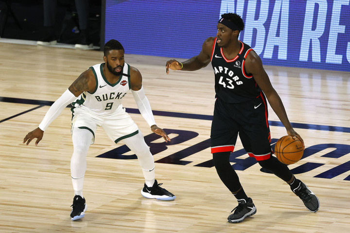 Pascal Siakam menambah 14 poin, Rondae Hollis-Jefferson menyumbang 11 dan Terence Davis mencetak 10 poin sebelum melakukan foulsout pada kuarter keempat.