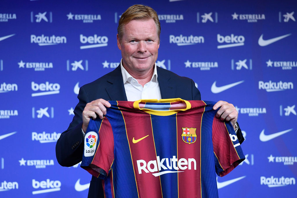 Koeman yang menjadi orang Belanda kelima yang melatih Barcelona setelah Rinus Michels, Johan Cruyff, Louis van Gaal, dan Frank Rijkaard, berjanji untuk mengembalikan Barcelona ke puncak setelah dia secara resmi ditunjuk sebagai pelatih baru klub Katalan itu dengan kontrak dua tahun hingga 30 Juni 2022 mendatang.