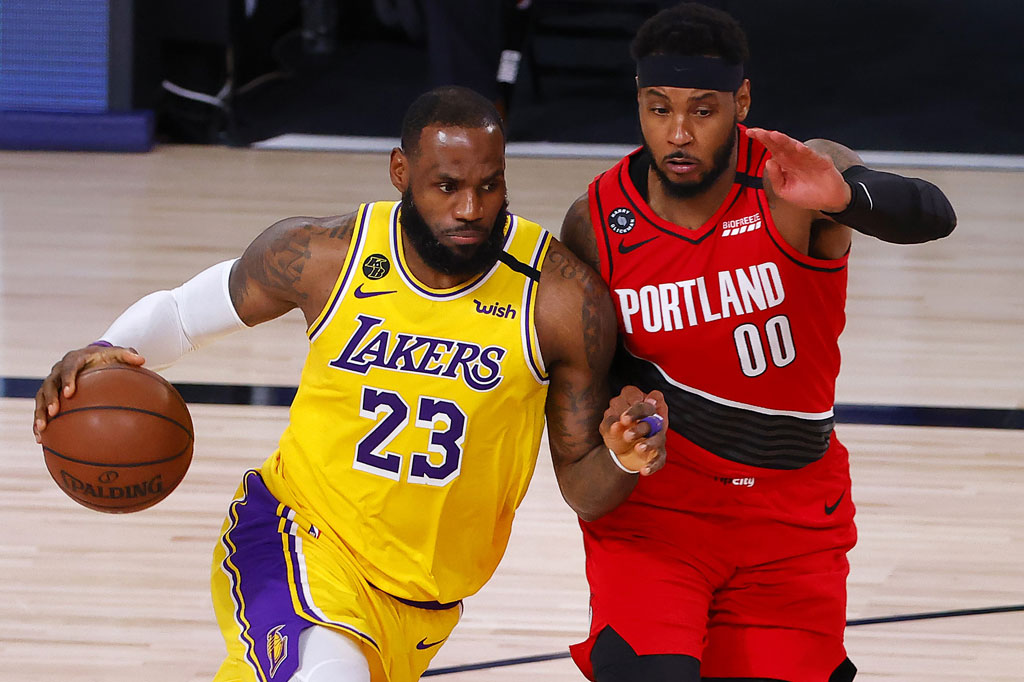 LeBron James menambah 23 poin, 17 rebound dan 16 assist, saat Lakers bangkit dan membalas kekalahan di gim pertama sekaligus menyamakan menjadi 1-1.