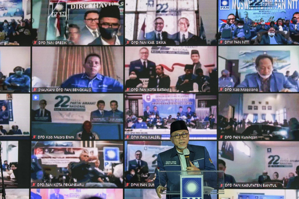 PAN menggelar peringatan Hari Ulang Tahun (HUT) PAN ke-22 yang dilakukan secara virtual atau online dengan DPW dan DPD di seluruh Indonesia.