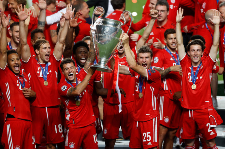 Bayern Muenchen berhasil menjadi juara Liga Champions 2019/2020 usai menundukkan Paris Saint Germain dengan skor tipis 1-0 dalam partai final di Stadion da Luz, Lisbon, Portugal, Senin, 24 Agustus 2020 dini hari WIB. Gol tunggal Muenchen dicetak oleh Kingsley Coman.