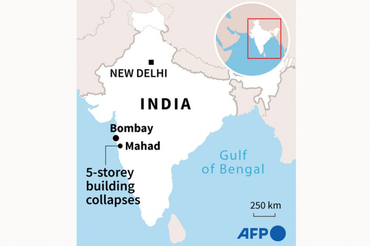 Belum diketahui penyebab bangunan yang terdiri dari 47 flat tersebut runtuh. Namun bangunan ambruk sering terjadi di India selama musim hujan pada Juni-September, akibat struktur bangunan yang telah tua dan reyot sehingga tidak kuat menahan beban guyuran derasnya air hujan. 