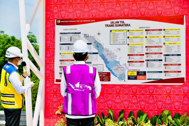 Presiden juga menyatakan cara pembebasan lahan di Aceh dapat dicontoh oleh provinsi lainnya. 