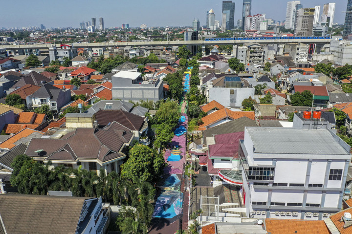 Mural dengan memanfaatkan ruang publik di sepanjang Jalan Keuangan menuju museum Basoeki Abdullah itu bertujuan memperindah wilayah tersebut serta sebagai ajang promosi museum.