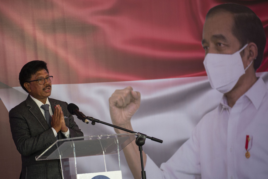 Menkominfo Johnny G. Plate menjelaskan peluncuran satelit Satria ini untuk mendukung pembangunan transformasi digital di Indonesia yang diminta Presiden Joko Widodo untuk dipercepat kala pandemi Covid-19.