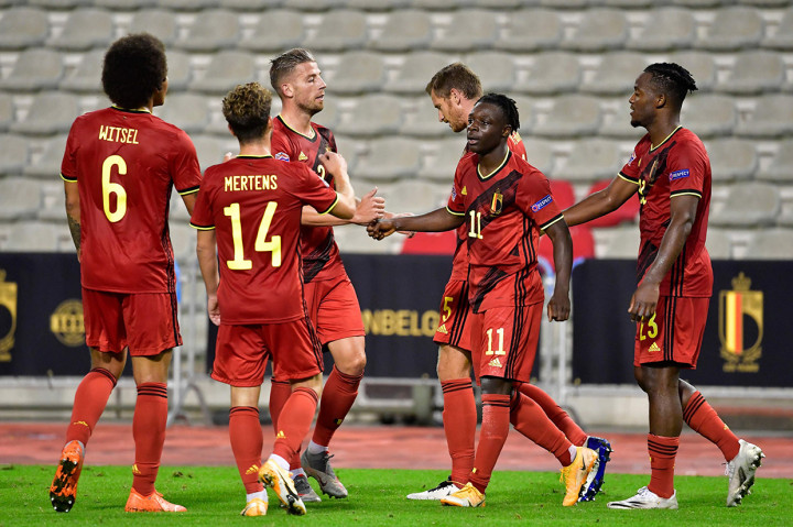 Sepuluh menit kemudian, De Bruyne mencatatkan assist keduanya di laga itu ketika umpannya berhasil diselesaikan oleh Jeremy Doku menjadi gol kelima Belgia. Skor 5-1 bertahan hingga laga usai.