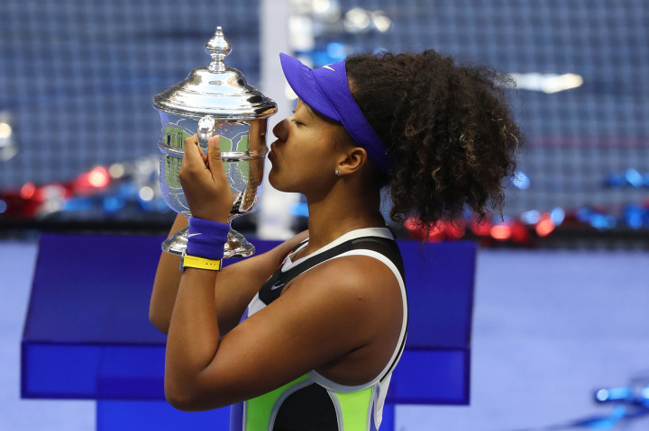Ia juga menjadi petenis pertama sejak 1994 yang berhasil jadi juara meski kalah dulu di gim pertama, terakhir dilakukan Arantxa Sánchez Vicario yang mengalahkan Steffi Graf dengan skor 1-6, 7-6 (7-3), dan 6-4. AFP Photo/Matthew Stockman