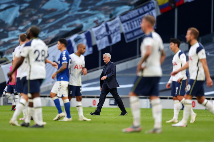 Bertanding di Stadion Tottenham Hotspur, Minggu, 13 September 2020, Tottenham kalah tipis 0-1 dari tamunya  Everton. 