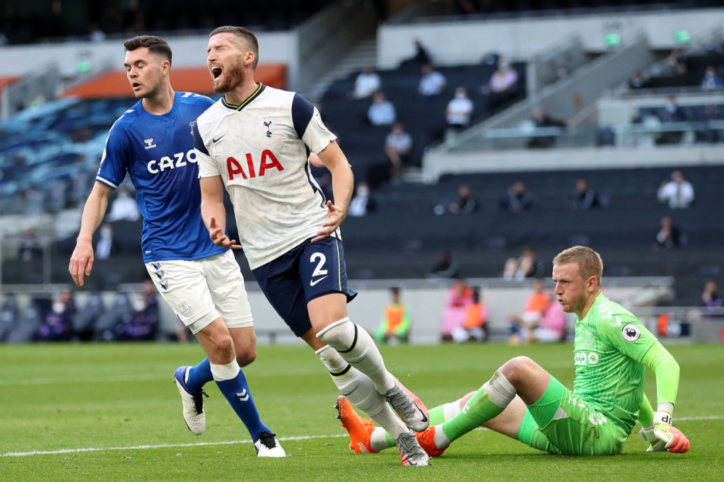 Tottenham vs Everton sempat berimbang 0-0 di babak pertama.