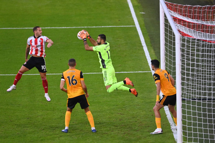 Tuan rumah terus menyerang, namun tim asuhan Chris Wilder hanya bisa melepaskan dua tendangan menyasar target dan tidak berbuah gol. 