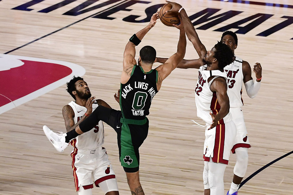 Dan Bam Adebayo memblok upaya Jayson Tatum untuk menyamakan kedudukan dengan waktu tersisa 3,7 detik.
Adebayo kemudian menutup skor dengan melakukan lemparan bebas di ujung laga. Pada laga tersebut Adebayo mengukir 18 poin dan sembilan assist.