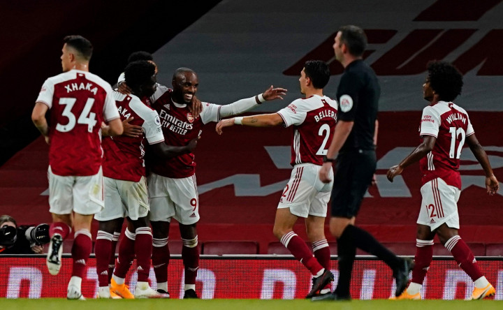 Arsenal berhasil meraih kemenangan keduanya musim ini saat menghadapi West Ham United. Pada pertandingan yang dihelat Emirates Stadium, Minggu, 20 September 2020, The Gunners menang susah payah dengan skor 2-1. AFP Photo/Will Oliver