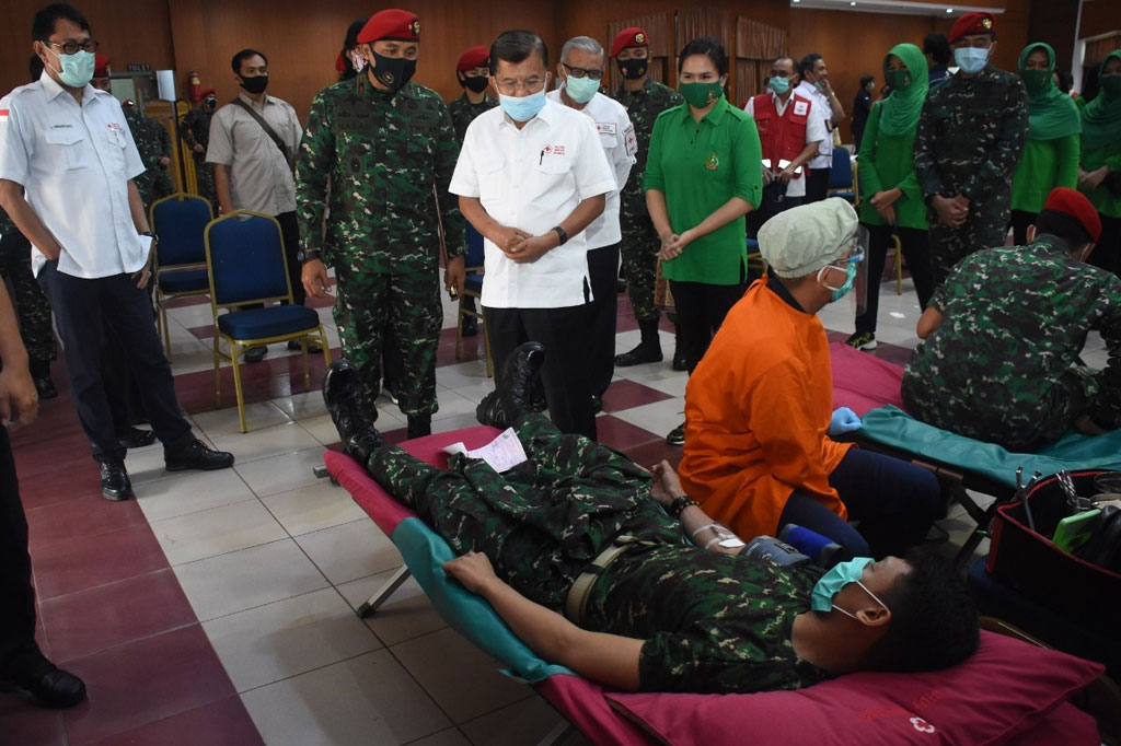 Dalam kesempatan yang sama Ketua Umum Palang Merah Indonesia (PMI) Jusuf Kalla sangat mengapresiasi apa yang dilakukan Kopassus yang dengan rutin dan konsisten selalu menggalakkan kegiatan donor darah.