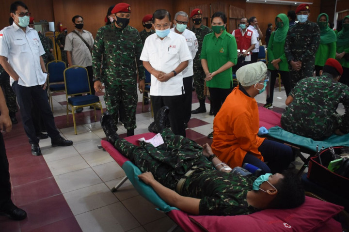 Dalam kesempatan yang sama Ketua Umum Palang Merah Indonesia (PMI) Jusuf Kalla sangat mengapresiasi apa yang dilakukan Kopassus yang dengan rutin dan konsisten selalu menggalakkan kegiatan donor darah.