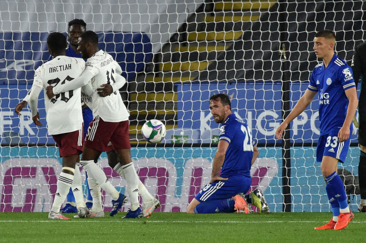 Kebuntuan pecah pada menit ke-57 ketika Nicolas Pepe melepaskan tembakan yang sempat diselamatkan oleh kiper Danny Ward. Bola muntah segera disambar lagi oleh Pepe yang sempat membentur tiang sebelum mengenai badan Christian Fuchs dan bersarang ke gawang sendiri. 1-0 untuk Arsenal.