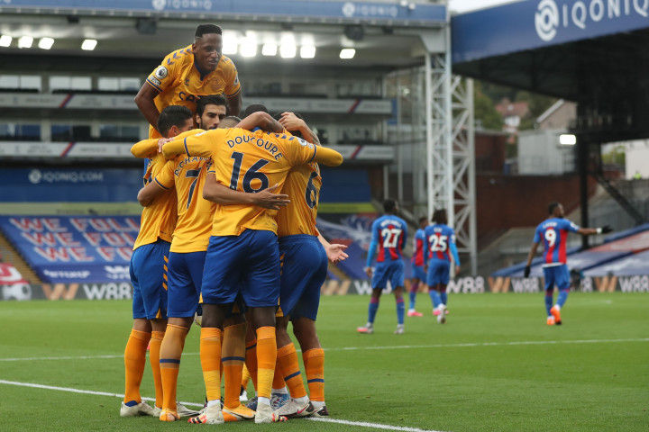 Hasil ini mengantarkan Everton memuncaki klasemen sementara dengan raihan 9 poin dari 3 laga. Sedangkan Palace ada di urutan kelima dengan nilai 6 dari 3 laga. AFP Photo/Bradley Collyer
