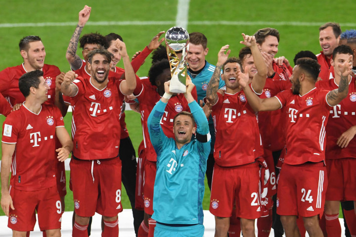 Bayern Muenchen berhasil merengkuh gelar juara Piala Super Jerman 2020 berkat kemenangan 3-2 atas Borussia Dortmund pada pertandingan yang dimainkan di Allianz Arena, Munich, Kamis, 1 Oktober 2020 dini hari WIB.