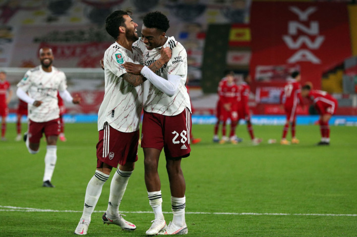 Gol Willock memastikan langkah Arsenal ke perempat final Piala Liga Inggris dengan kemenangan 5-4.