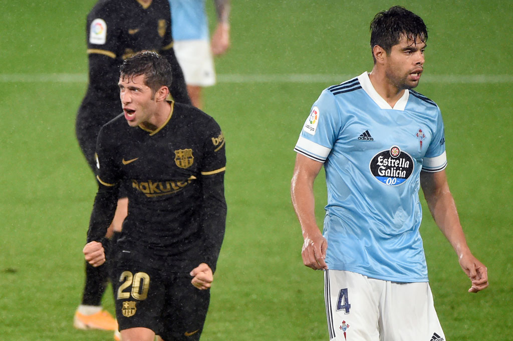 Pada menit kelima injury time Sergi Roberto melengkapi kemenangan Barcelona jadi 3-0 setelah menyambar bola muntah hasil tembakan Messi.