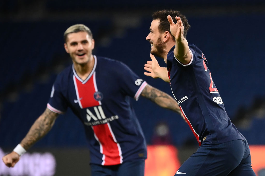 PSG hanya butuh tujuh menit untuk memecah kebuntuan ketika bola muntah mendatangi Alessandro Florenzi, yang tinggal menyonteknya untuk mengirim bola lob masuk ke dalam gawang lawan.