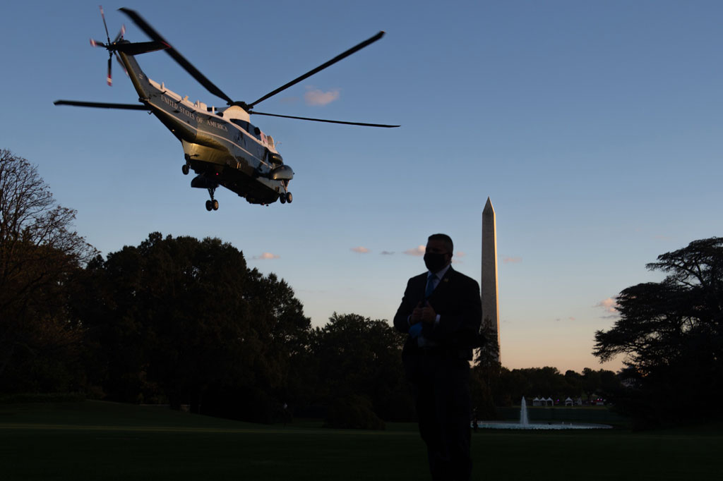 Langkah yang digambarkan oleh pemerintah sebagai tindakan pencegahan tersebut, dilakukan sekitar 15 jam setelah Trump mengumumkan di Twitter bahwa ia dinyatakan positif terkena virus korona.