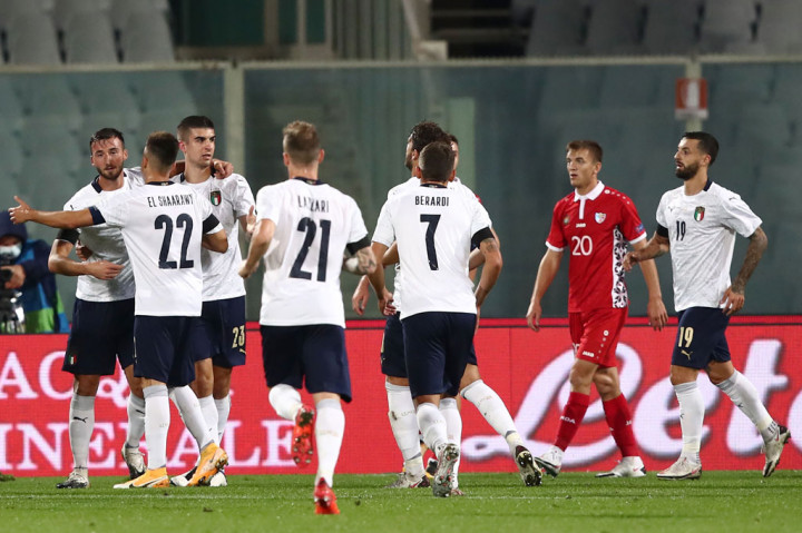 Tujuh menit berselang keunggulan Italia bertambah menjadi 4-0 lewat gol bunuh diri Veaceslav Posmac.