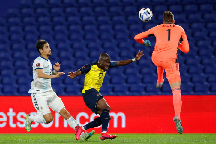 Tim tamu berpeluang menyamakan kedudukan lewat Enner Valencia, namun sayang bola berhasil diamankan kiper Argentina Franco Armani. Tak ada gol tambahan hingga jeda.