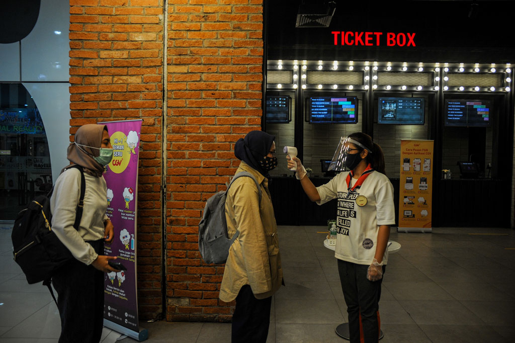 Pemerintah Kota Bandung kembali mengizinkan bioskop kembali beroperasi dengan menerapkan protokol kesehatan covid-19.