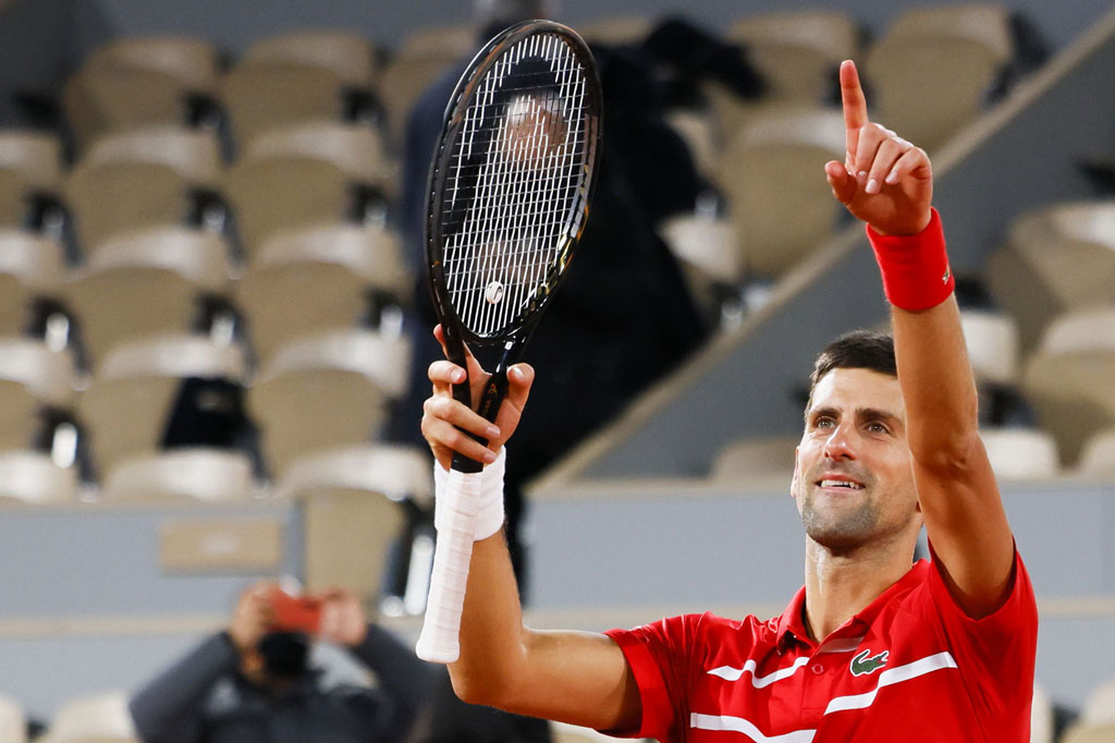 Pada hari Senin, 12 Oktober 2020, Djokovic bisa memenangkan pertandingan mayor ke-18 dan menjadi orang pertama dalam setengah abad yang memenangkan keempat Grand Slam sebanyak dua kali.