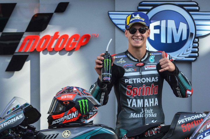 Pembalap tuan rumah Fabio Quartararo bakal mengawali Grand Prix Prancis dari posisi start terdepan setelah merebut pole position ketiganya musim ini di Le Mans, Sabtu, 10 Oktober 2020 malam WIB.