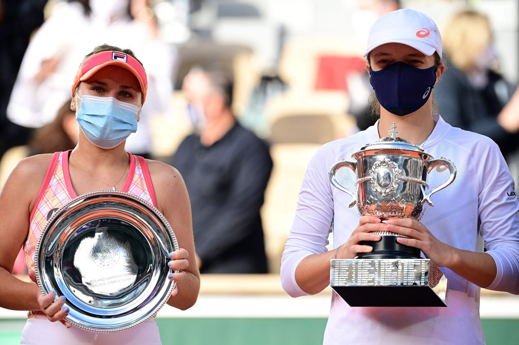 Di final, petenis berusia 19 tahun tersebut menundukkan unggulan keempat asal AS Sofia Kenin dua set langsung dengan skor 6-4, 6-1.