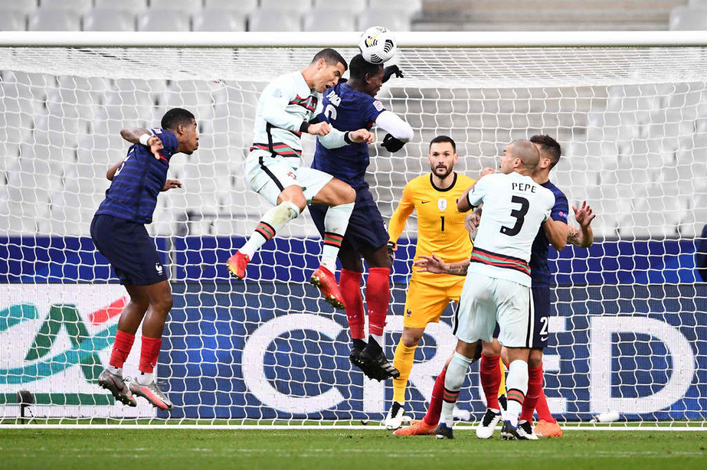Prancis menjamu Portugal di Stade de France, Senin, 12 Oktober 2020, dini hari WIB pada lanjutan UEFA Nations League. Laga berjalan ketat sejak sepak mula, namun kedua tim sama-sama sulit menciptakan ancaman serius untuk lawan.