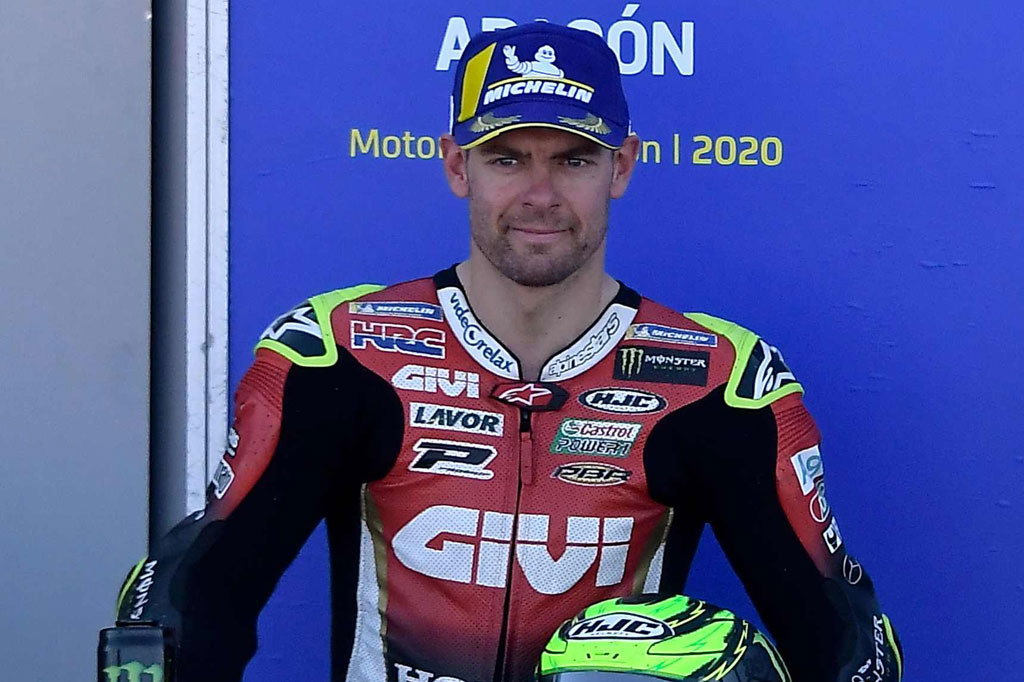 Sedangkan Cal Crutchlow untuk pertama kalinya musim ini mengunci start di baris terdepan untuk tim LCR Honda setelah finis P3.