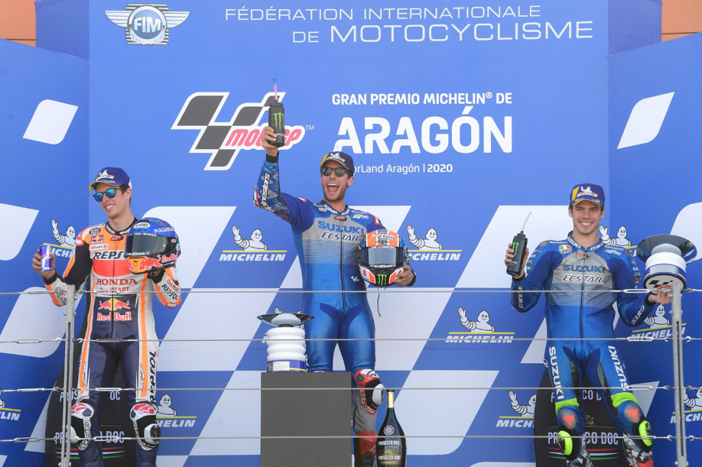 Sementara itu, pebalap Repsol Honda, Alex Marquez, kembali meraih podium. Dia juga menjalani balapan yang sensasional, naik 8 anak tangga dari posisi start untuk menggapai podium kedua. Ini podium keduanya berurutan setelah meraih posisi yang sama di MotoGP Prancis.
