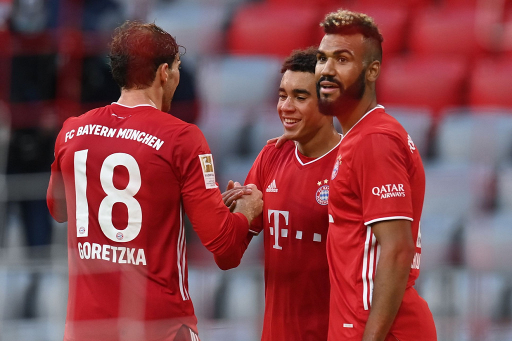 Pemain muda Jamal Musiala menutup pesta timnya pada menit ke-90.