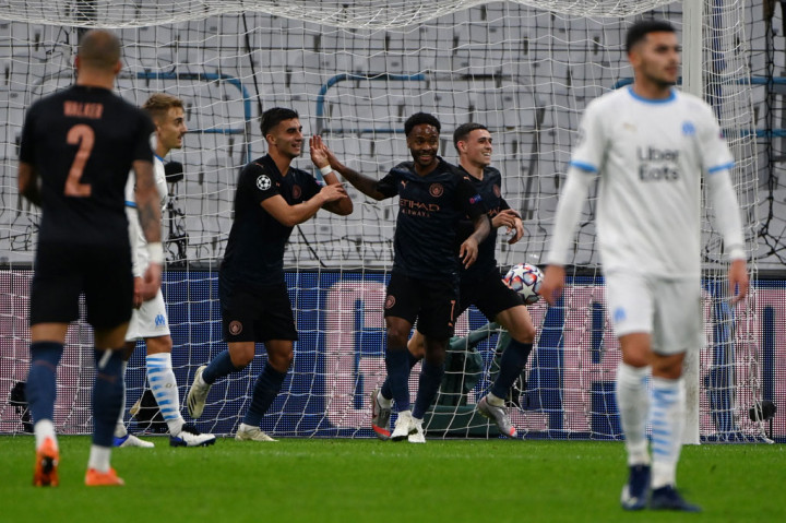 Gol pembuka keunggulan City lahir dari blunder lini belakang Marseille pada menit ke-18. Kesalahan umpan Duje Caleta-Car berhasil direbut oleh De Bruyne. De Bruyne kemudian melakukan umpan tarik yang diselesaikan dengan mudah oleh Ferran Torres di muka gawang.