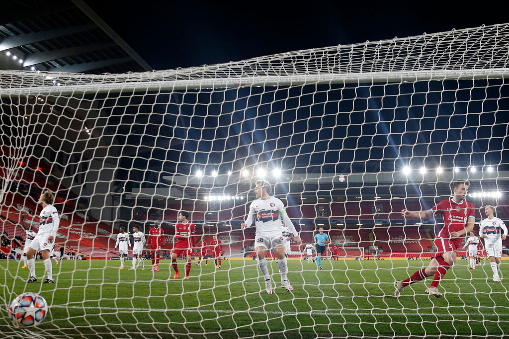 Diogo Jota memecahkan kebuntuan dengan sontekan mudah memanfaatkan umpan tarik Trent Alexander-Arnold pada menit ke-55 untuk membuka keunggulan Liverpool, demikian catatan laman resmi UEFA.