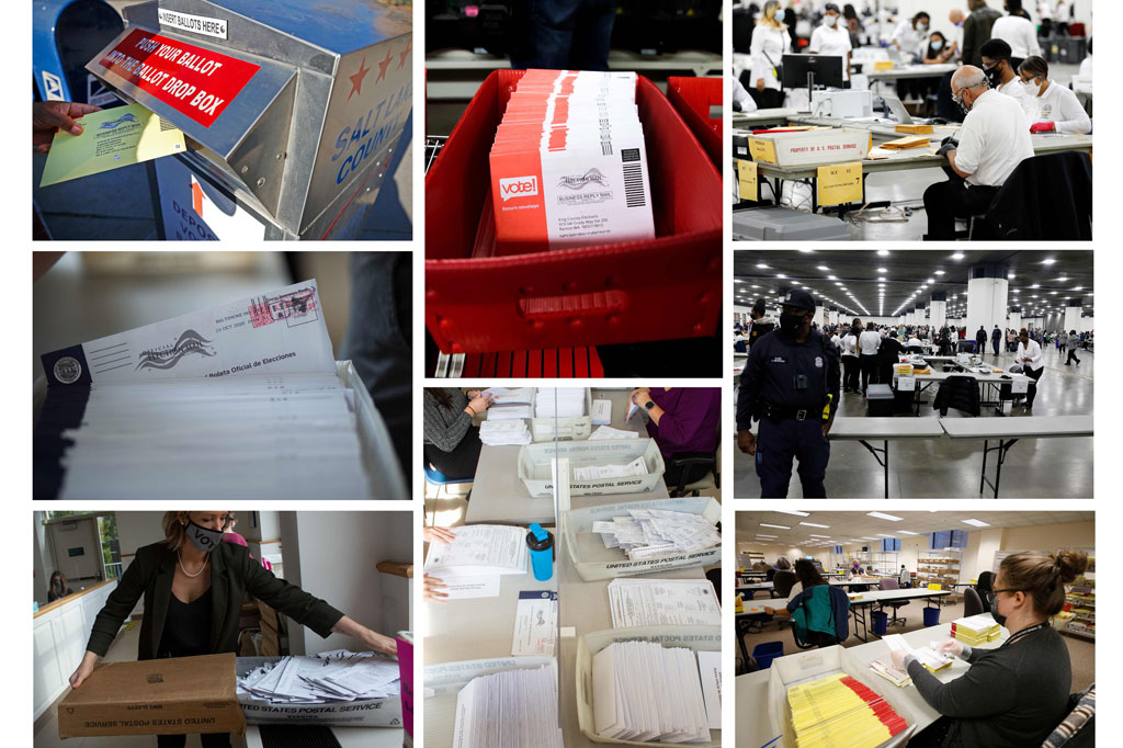 Tidak seperti pemilu-pemilu Amerika Serikat sebelumnya yang biasanya sudah diketahui hasilnya beberapa jam setelah pemungutan suara berakhir, hasil pemilu AS 2020 ini belum bisa diketahui karena tujuh negara bagian belum menyelesaikan penghitungan suara.