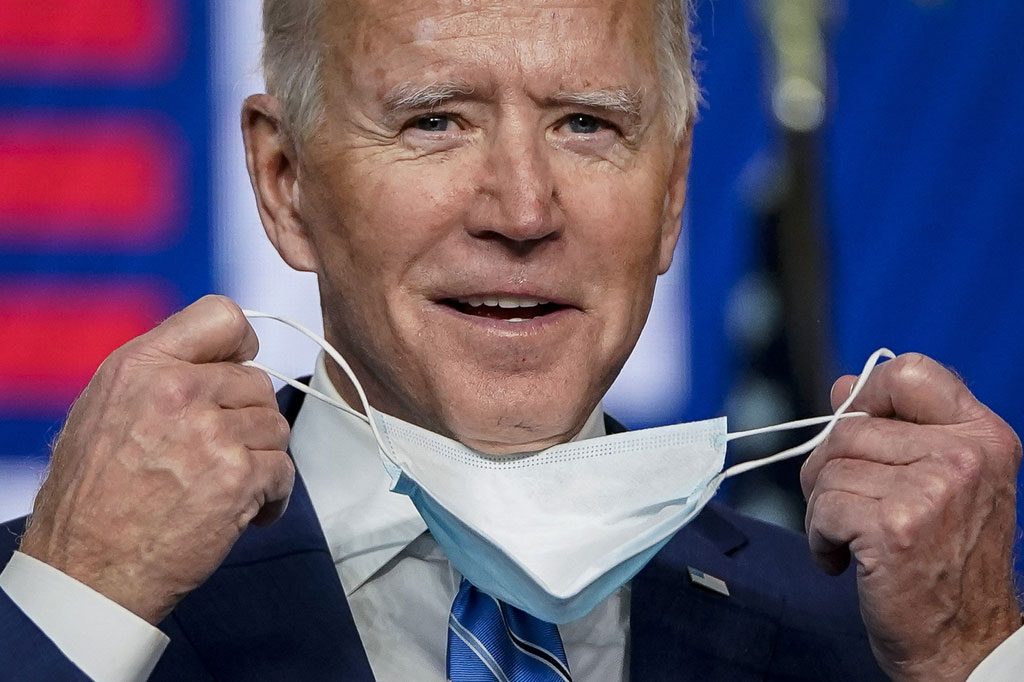 Sebaliknya Biden berusaha berhati-hati menyampaikan pernyataan, meskipun tetap memesankan keyakinan bahwa dia bakal memenangi pemilu ini. Biden menyampaikan optimismenya bakal memenangi pemilihan presiden 2020.