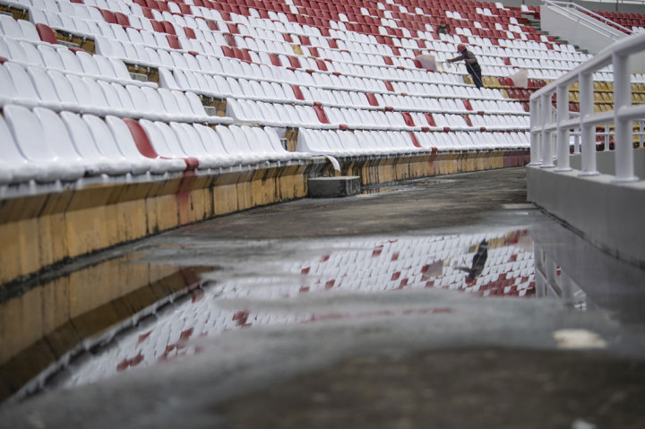 Progres renovasi salah satu stadion untuk penyelenggaraan Piala Dunia U-20 2021 tersebut saat ini telah mencapai 85 persen. 