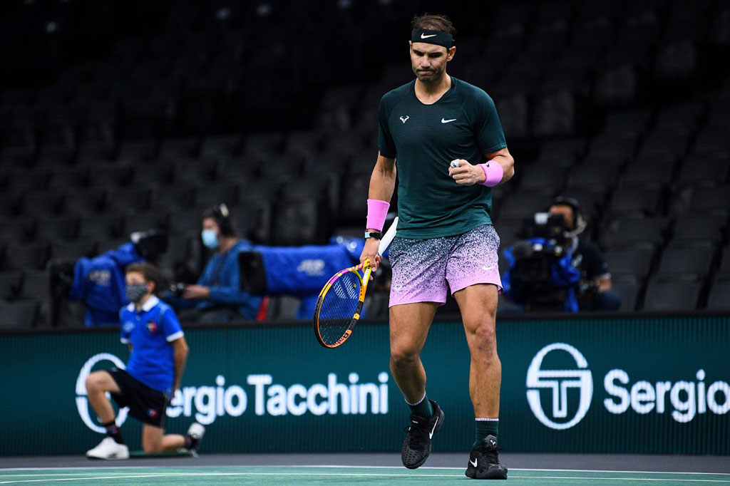 Unggulan pertama Rafael Nadal belum terbendung di Paris Masters dan berpotensi menyabet gelar perdana pada turnamen ATP 1000 itu. 