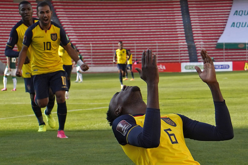 Ekuador menyamakan kedudukan pada awal babak kedua. Sepakan kaki kiri Bener Caicedo sukses menembus gawang tuan rumah. 