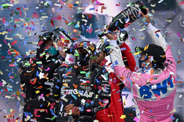 Memulai balapan dari grid ke-6, Hamilton sukses finis terdepan setelah melalui balapan sepanjang 58 lap. Ia meninggalkan jauh pembalap Racing Point, Sergio Perez, yang finis di urutan kedua.